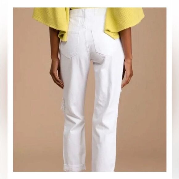 PISTOLA Presley High Rise Relaxed Roller White Jeans Blizzard New With Tags 27 - Picture 5 of 7